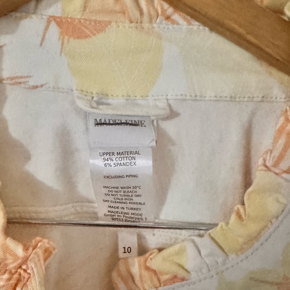 Women's Orange Patterned Jacket - Picture 4 of 4